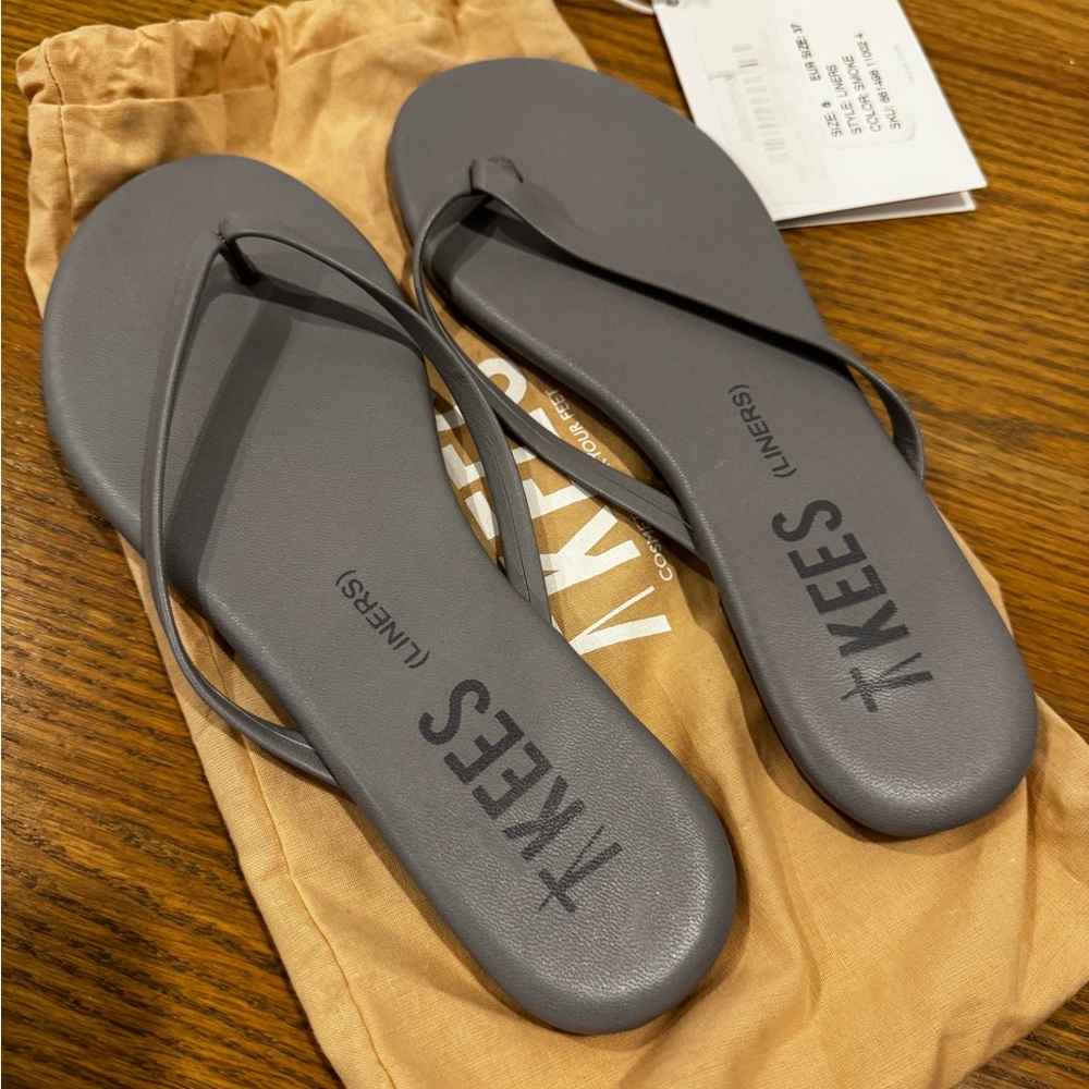 New TKEES Smoke/Gray Liners Sandals